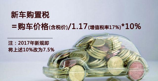 小排量車購(gòu)置稅新政公布 買新車要交哪些稅