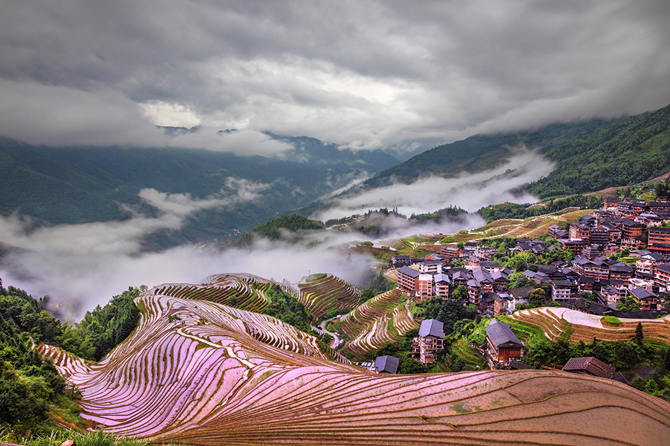 【攝影師每日一圖贊大美眉山】——眉山藝術(shù)攝影之家：辜愛(ài)平作品《廣西龍勝梯田》